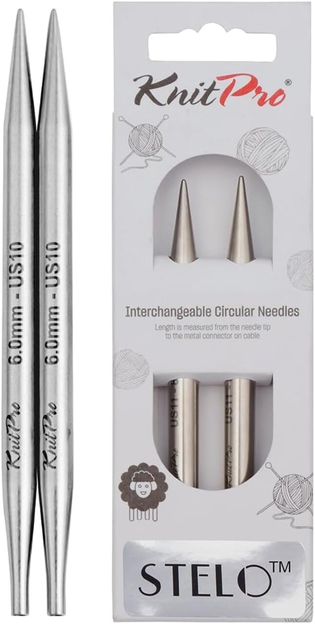 KnitPro Stelo Interchangeable Circular Knitting Needles 5" (13cm) Size 2.5 - 17